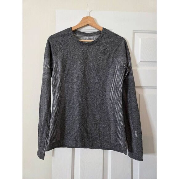 Figs Tops - Figs Seamless Long Sleeve T Grey Size L